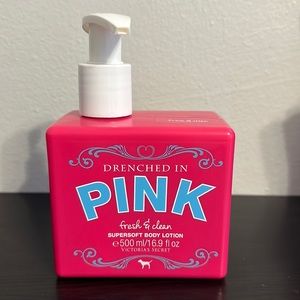 RARE Drenched in Pink Fresh and Clean Body Lotion